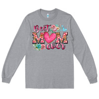 Heather Grey best mom ever Long Sleeve Tee - RacoonDesign