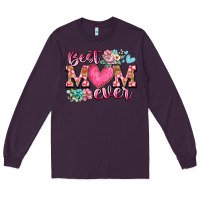 Plum best mom ever Long Sleeve Tee - RacoonDesign