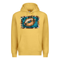 Antique Gold Football Lips Premium Hoodie - Jasminsmagicworld