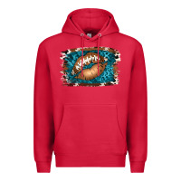 Cardinal Football Lips Premium Hoodie - Jasminsmagicworld