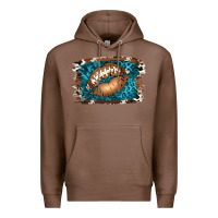 Chestnut Football Lips Premium Hoodie - Jasminsmagicworld