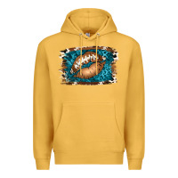 Mustard Football Lips Premium Hoodie - Jasminsmagicworld