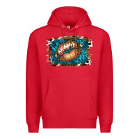 Red Football Lips Premium Hoodie - Jasminsmagicworld