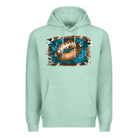 Seafoam Football Lips Premium Hoodie - Jasminsmagicworld
