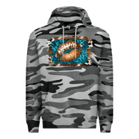 Slate Camo Football Lips Premium Hoodie - Jasminsmagicworld