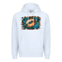 White Football Lips Premium Hoodie - Jasminsmagicworld