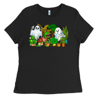 Black Spooky Plants Ladies Tee - CowhideDigitalArt