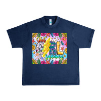 Navy hot girl summer Urban Heavy Tee - CowhideDigitalArt