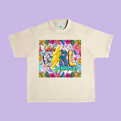 Hot Girl Summer Urban Heavy Tee Designed By Cowhidedigitalart