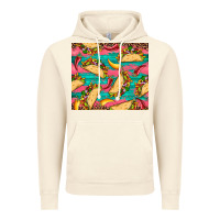 Vintage Artic mexican taco paper glitter leopard wooden Vintage Hoodie - Artiststas
