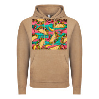 Vintage Coffee mexican taco paper glitter leopard wooden Vintage Hoodie - Artiststas