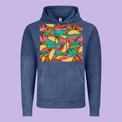Mexican Taco Paper Glitter Leopard Wooden Vintage Hoodie Designed By Artiststas