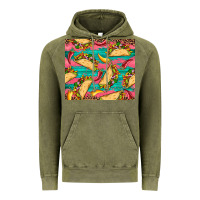Vintage Olive mexican taco paper glitter leopard wooden Vintage Hoodie - Artiststas