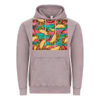 Vintage Zinc mexican taco paper glitter leopard wooden Vintage Hoodie - Artiststas