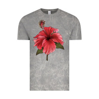 Cloud Rock Puerto Rican Hibiscus Flower Illustrations Vintage Tee - LillyAllenDesigns