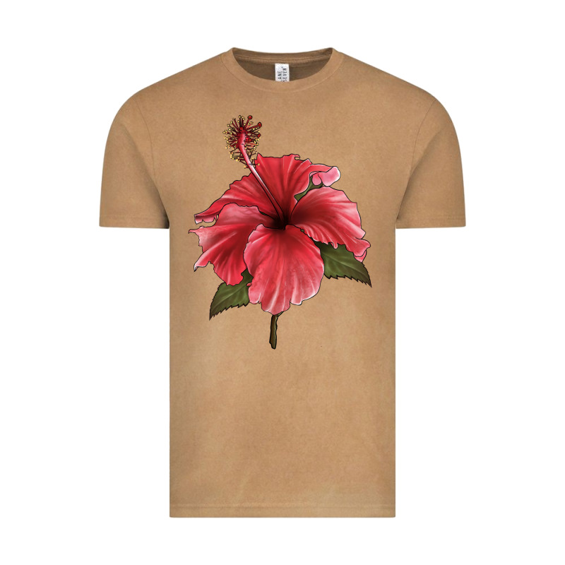Puerto Rican Hibiscus Flower Illustrations Vintage Tee by LillyAllenDesigns | Teevron