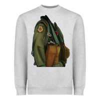 Heather Grey english pointer airforce Heavyweight Sweatshirt - RanaPortraitStore