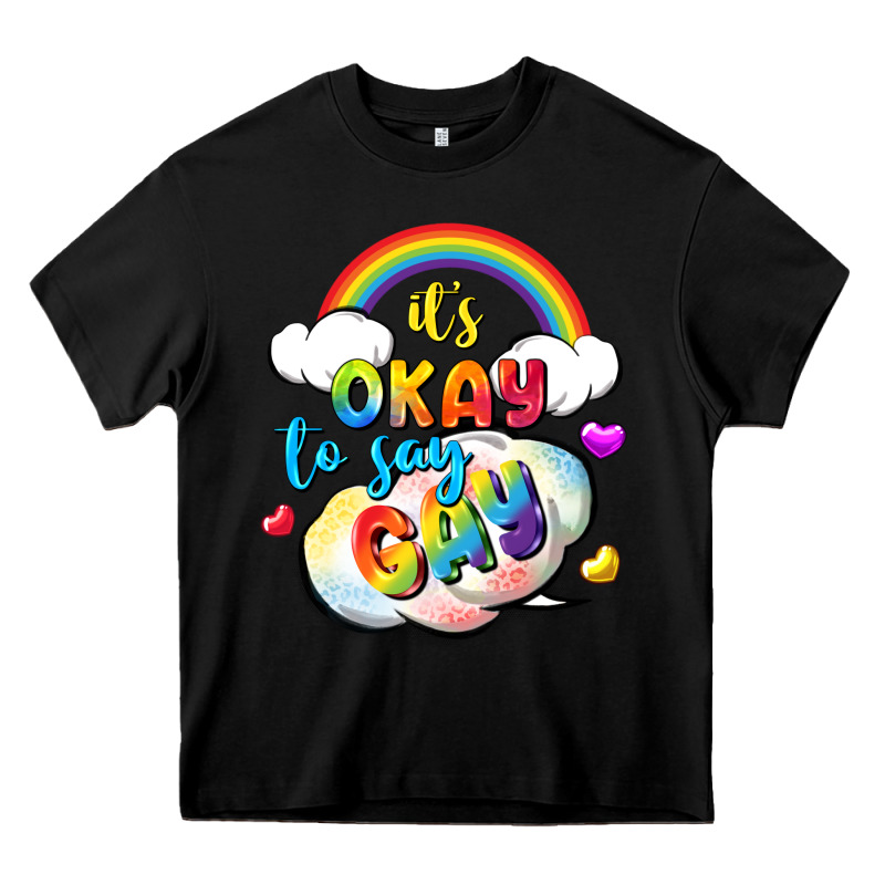 Its Okay To Say Gay Pride Heavy Core Tee by FaDigitalArtStudio | Teevron