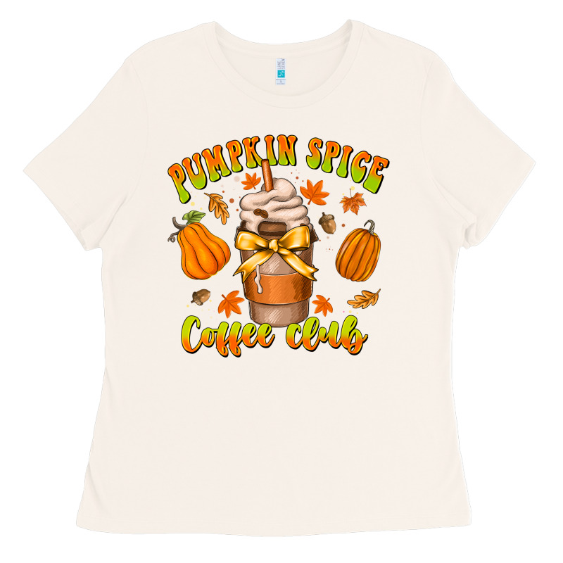 Pumpkin Spice Coffee Club Ladies Tee by CowhideDigitalArt | Teevron