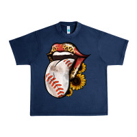 Navy Baseball Tongue Urban Heavy Tee - Jasminsmagicworld
