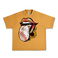 Peanut Butter Baseball Tongue Urban Heavy Tee - Jasminsmagicworld
