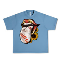 Pebble Blue Baseball Tongue Urban Heavy Tee - Jasminsmagicworld