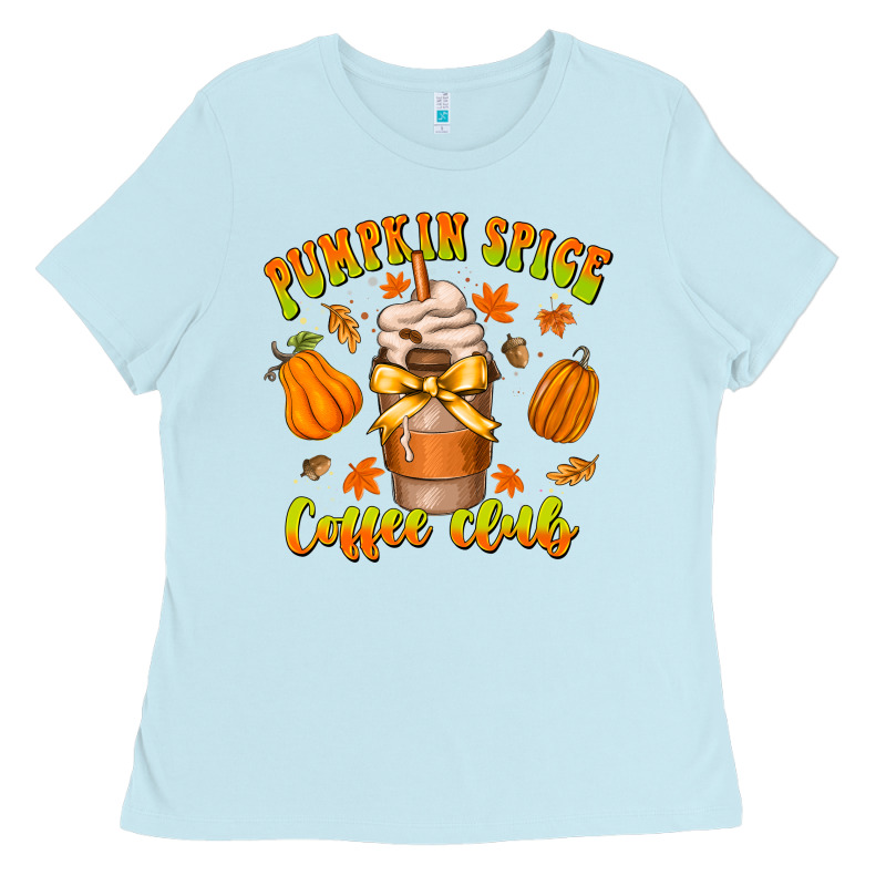 Pumpkin Spice Coffee Club Ladies Tee by CowhideDigitalArt | Teevron