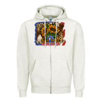 Oatmeal Heather Patriotic Sunflower God Bless America Zipper Hoodie - Jasminsmagicworld