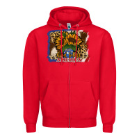 Red Patriotic Sunflower God Bless America Zipper Hoodie - Jasminsmagicworld