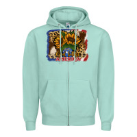 Seafoam Patriotic Sunflower God Bless America Zipper Hoodie - Jasminsmagicworld