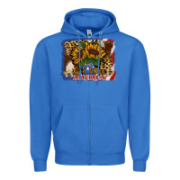 True Royal Patriotic Sunflower God Bless America Zipper Hoodie - Jasminsmagicworld
