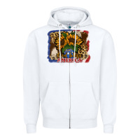 White Patriotic Sunflower God Bless America Zipper Hoodie - Jasminsmagicworld