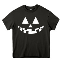 Halloween Jack O Lantern (white) Heavy Core Tee | Teevron
