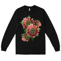 Black 4 crimson blaze sunflower Long Sleeve Tee - LillyAllenDesigns