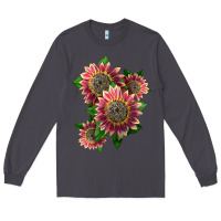 Smoke 4 crimson blaze sunflower Long Sleeve Tee - LillyAllenDesigns
