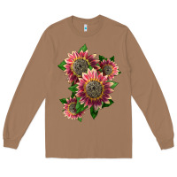 Toasted Coconut 4 crimson blaze sunflower Long Sleeve Tee - LillyAllenDesigns