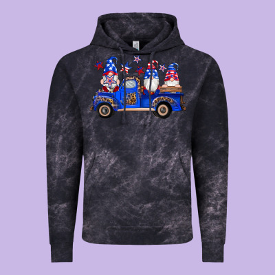 American Flag Gnomes Truck Vintage Hoodie Designed By Artiststas