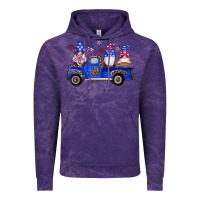 Cloud Purple american flag gnomes truck Vintage Hoodie - Artiststas