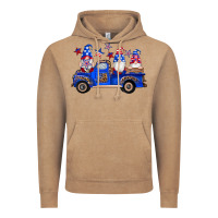 Vintage Coffee american flag gnomes truck Vintage Hoodie - Artiststas