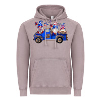 Vintage Zinc american flag gnomes truck Vintage Hoodie - Artiststas