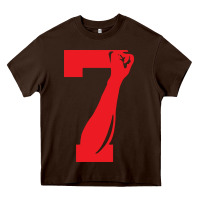 Chocolate Brown colin kaepernick number 7 t shirt Heavy Core Tee - artisFamous