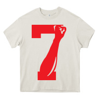 Cream colin kaepernick number 7 t shirt Heavy Core Tee - artisFamous