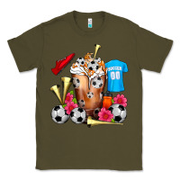 Army Green Soccer Cold Drink Frappe Classic Tee - FaDigitalArtStudio