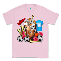 Bubblegum Pink Soccer Cold Drink Frappe Classic Tee - FaDigitalArtStudio