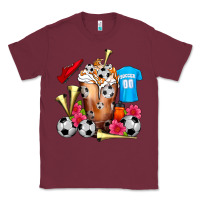 Burgundy Soccer Cold Drink Frappe Classic Tee - FaDigitalArtStudio