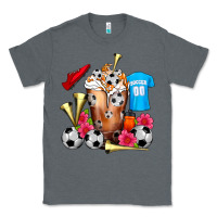 Charcoal Heather Soccer Cold Drink Frappe Classic Tee - FaDigitalArtStudio