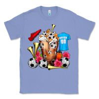Colony Blue Soccer Cold Drink Frappe Classic Tee - FaDigitalArtStudio
