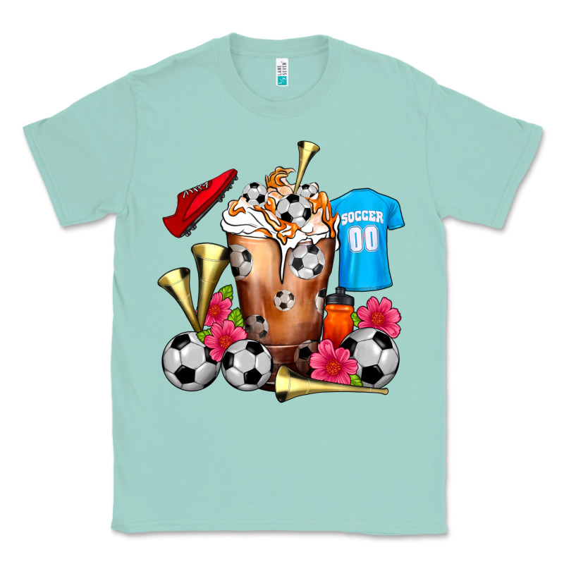 Soccer Cold Drink Frappe Classic Tee by FaDigitalArtStudio | Teevron