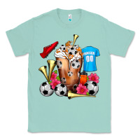 Seafoam Soccer Cold Drink Frappe Classic Tee - FaDigitalArtStudio