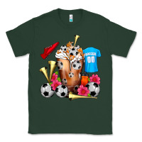 Sports Green Soccer Cold Drink Frappe Classic Tee - FaDigitalArtStudio